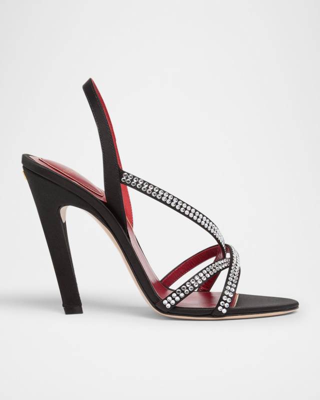 Dans Le Foyer Embellished Slingback Sandals